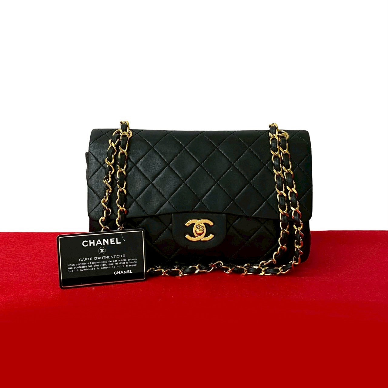 Chanel lambskin Matrasse Black Shoulder Bag 250615Jpa438 9