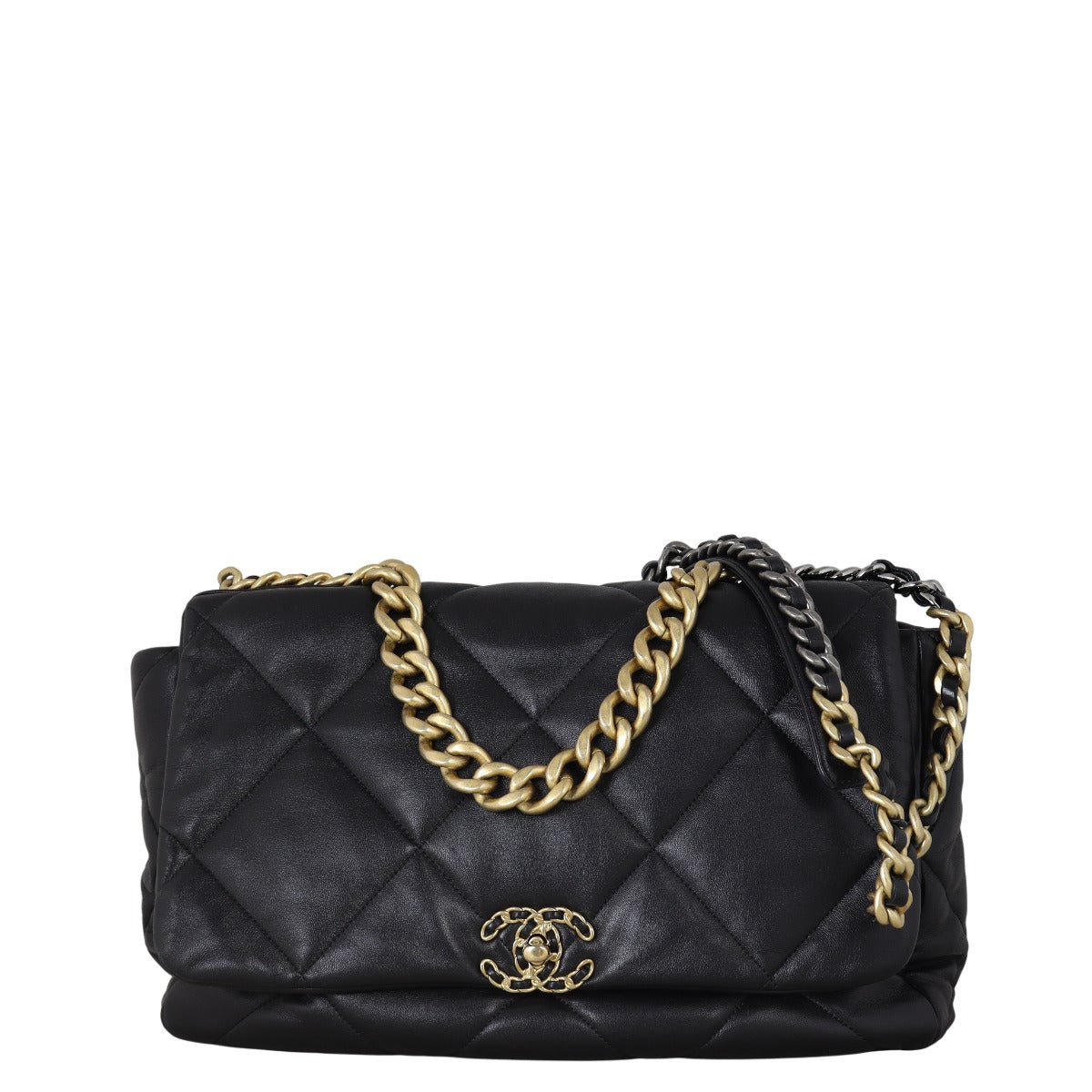 Chanel 19 Bag Maxi Quilted Black Shoulder Bag