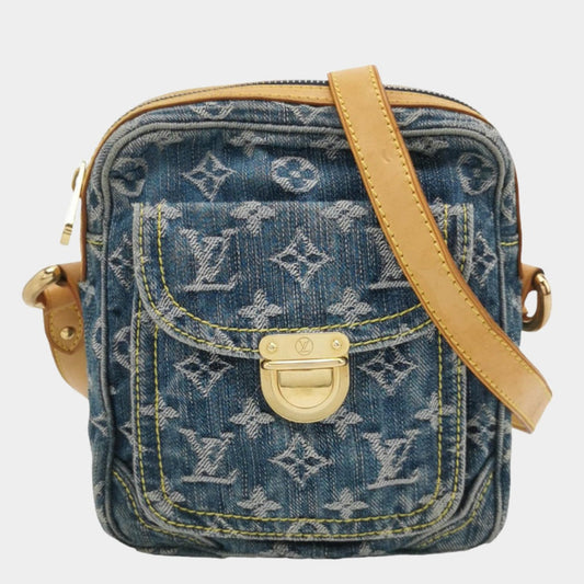 Louis Vuitton Denim Camera Monogram Blue Crossbody Bag