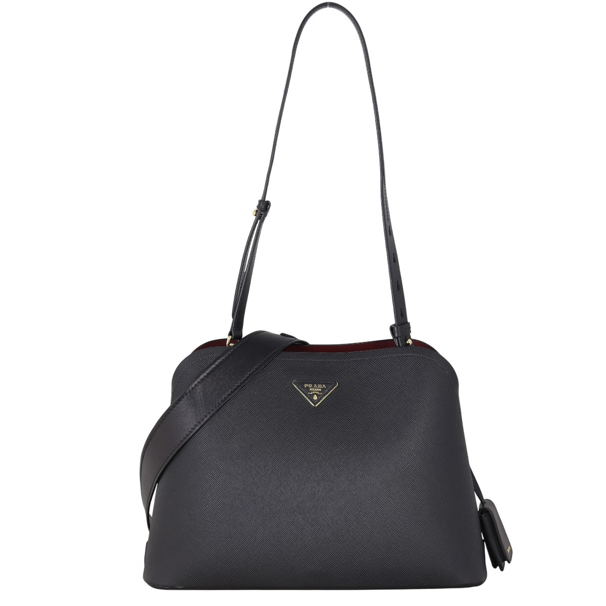 Prada Saffiano Cuir Matinee Bag Medium Travel Bag