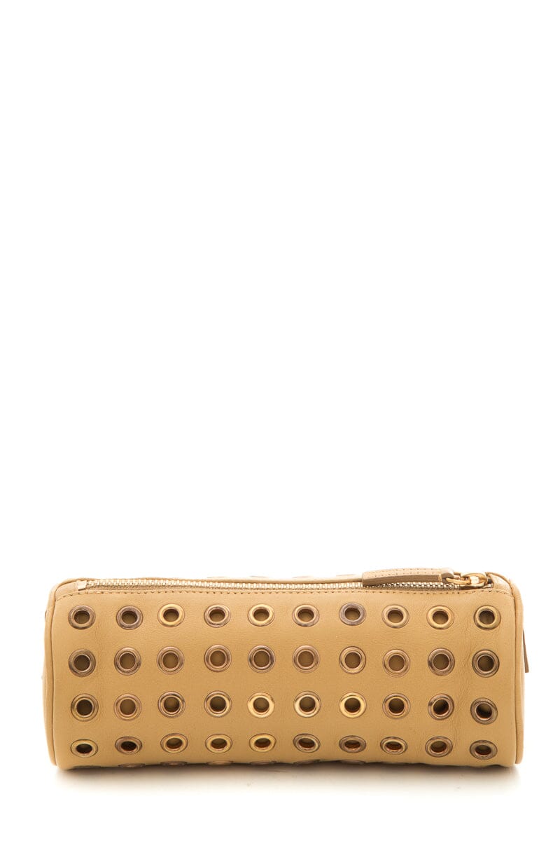 Prada Pouch Luxury Handbag Leather Tan Clutch Bag