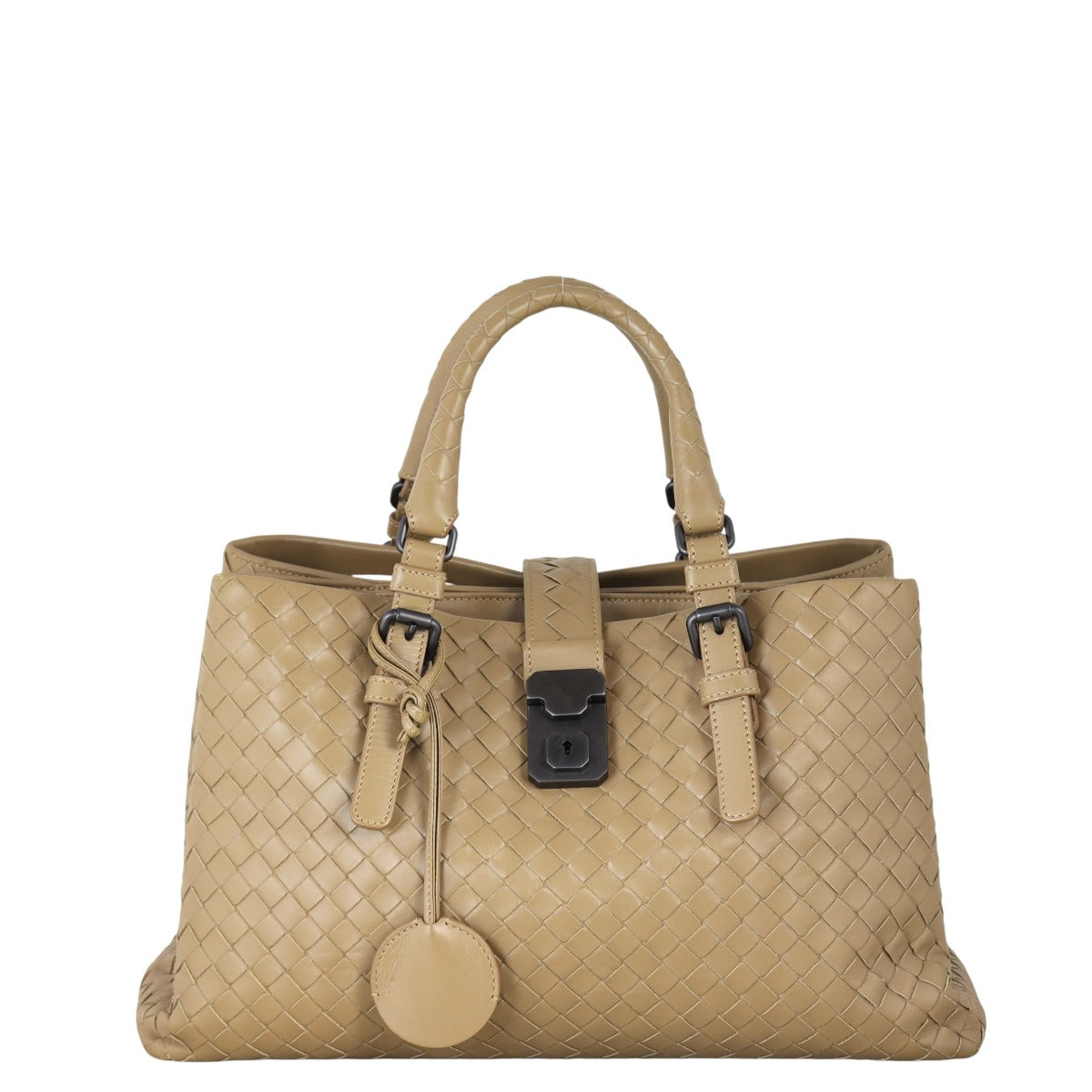 Bottega Veneta Intrecciato Roma Shoulder Bag Small