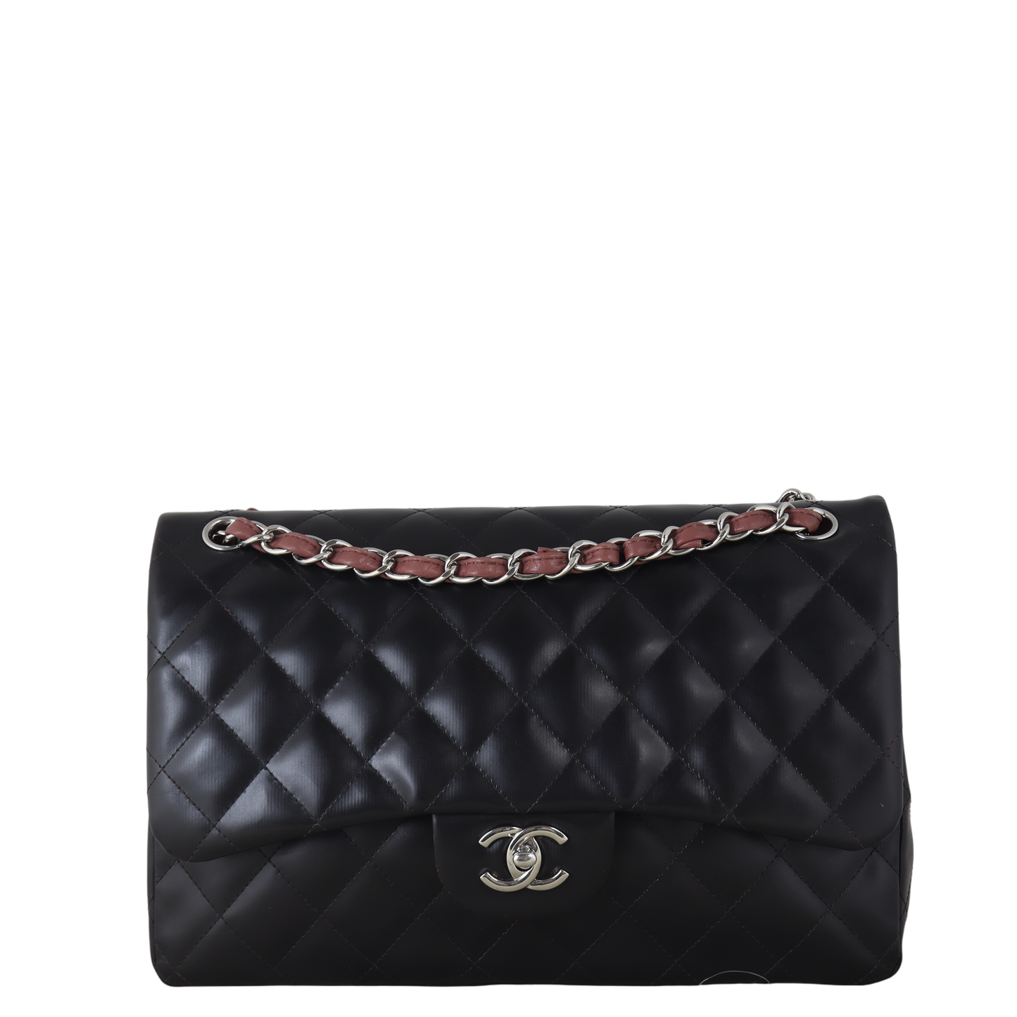 Chanel Classic Double Jumbo Handbag Quilted Black Crossbody Bag Jumbo 10112025