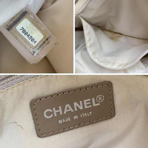 Chanel Beige Nylon New Travel Line Tote Shoulder Bag S