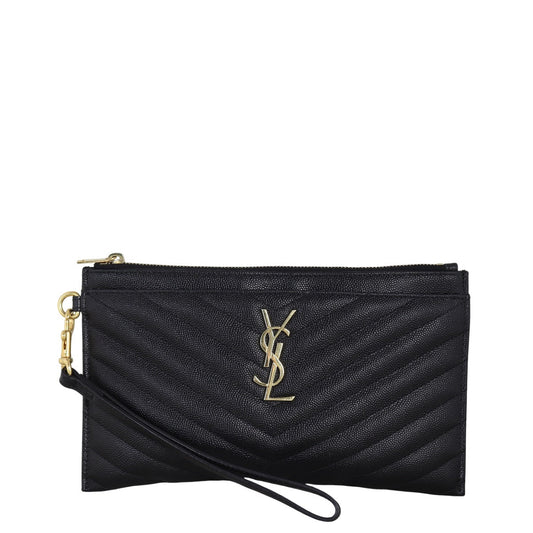 YSL Saint Laurent Cassandre Pouch Travel Bag Matelasse Monogram