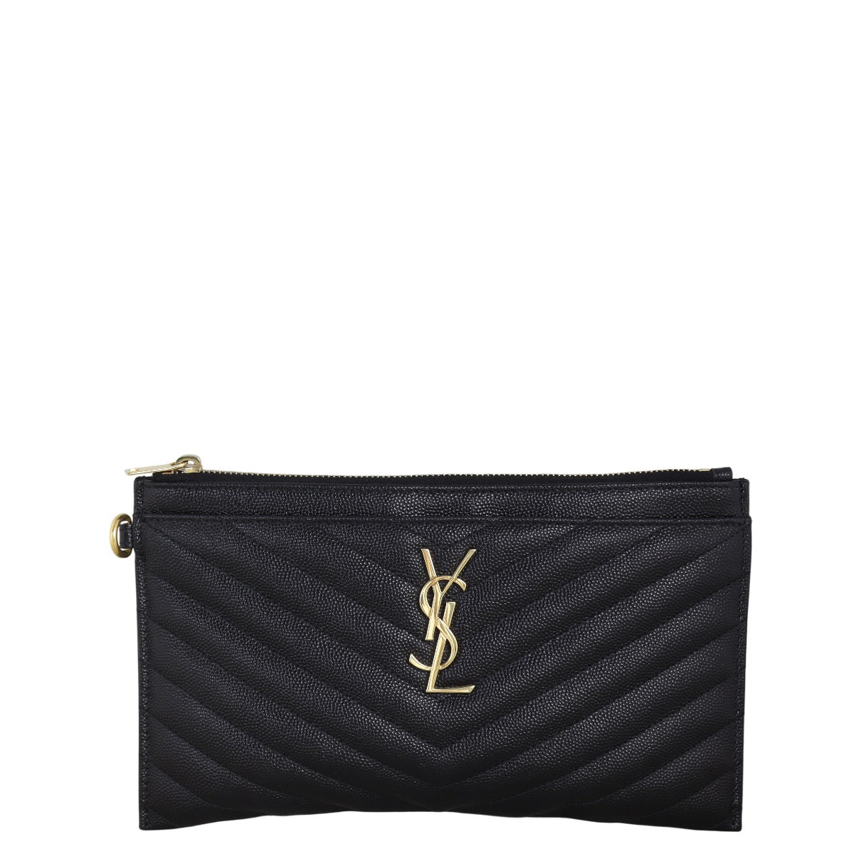 YSL Saint Laurent Cassandre Pouch Travel Bag Matelasse Monogram