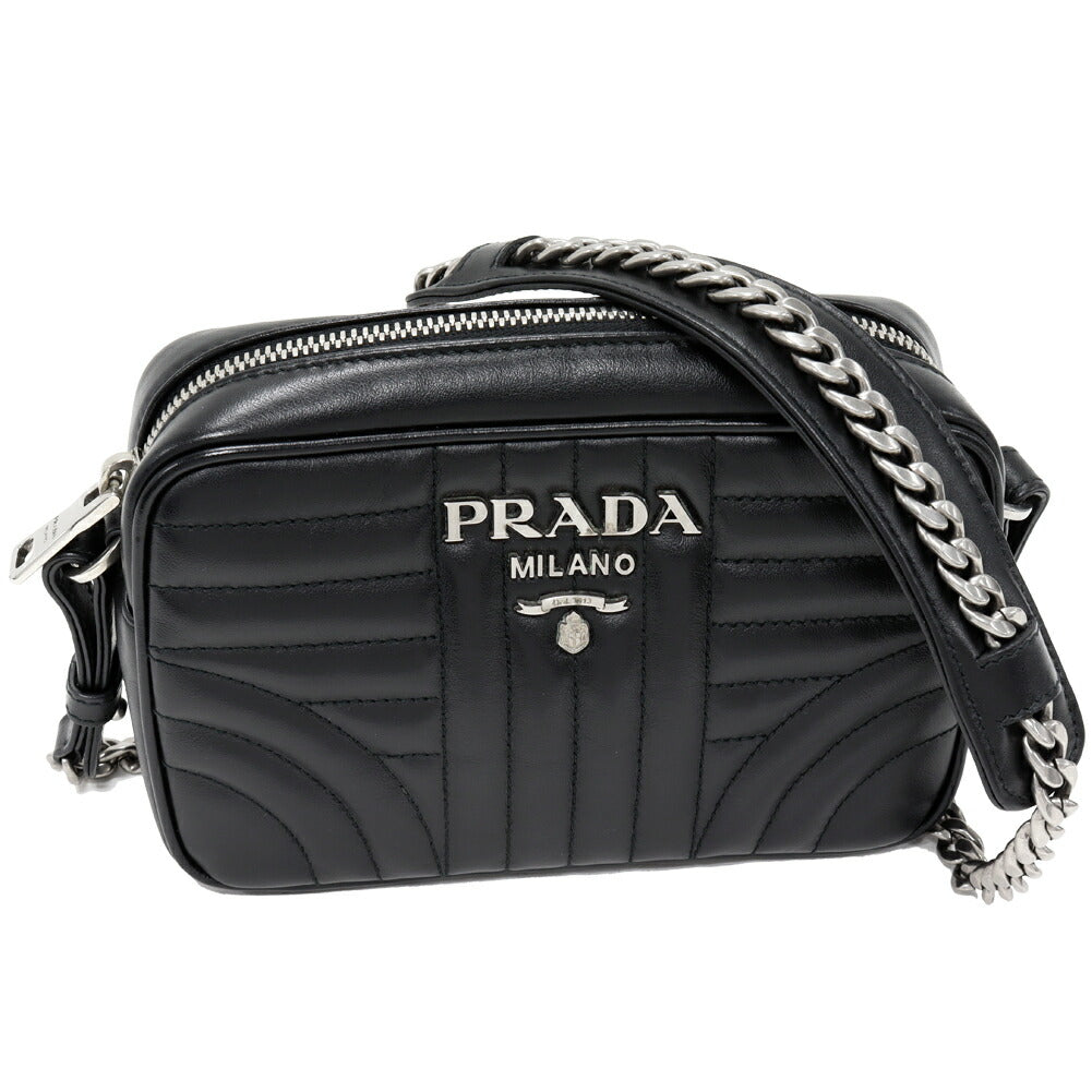 Prada Diagramme Soft Calf Shoulder Bag