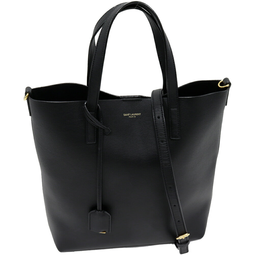 YSL Saint Laurent Shopping Bag Calfskin 2Way Tote Bag Toy