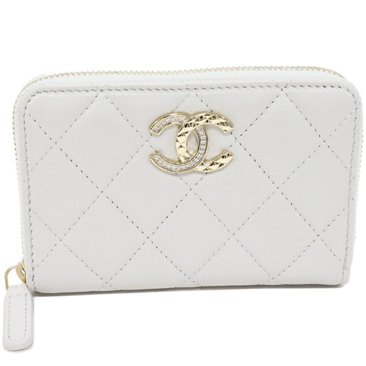 Chanel Matelassé Lambskin Card Coin Purse Bag
