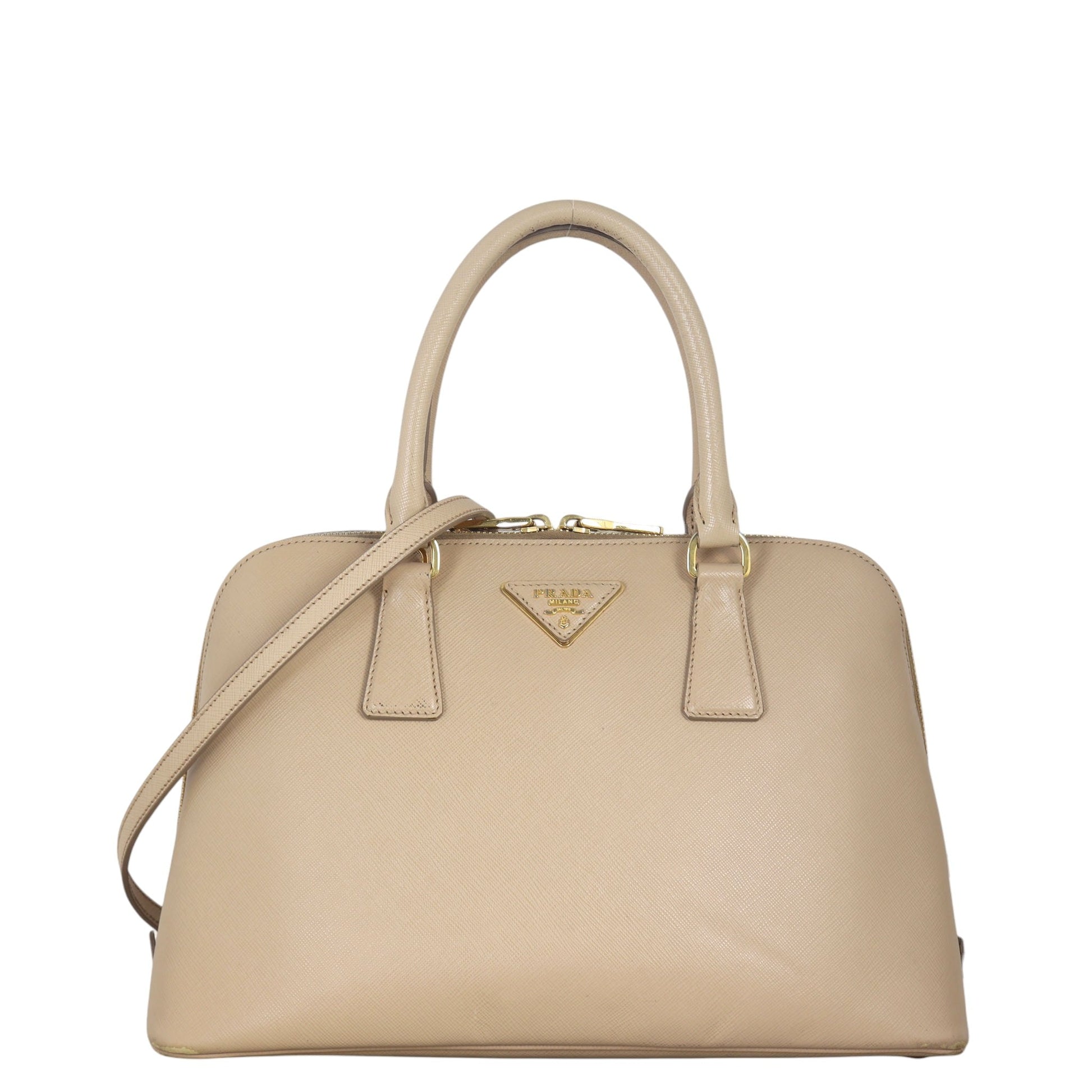 Prada Saffiano Lux Promenade Handbag Medium Travel Bag
