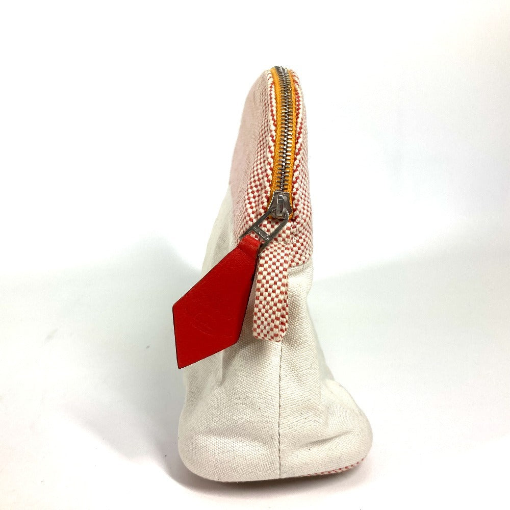 Pouch Horse Cheval Handbag Canvas White Travel Bag