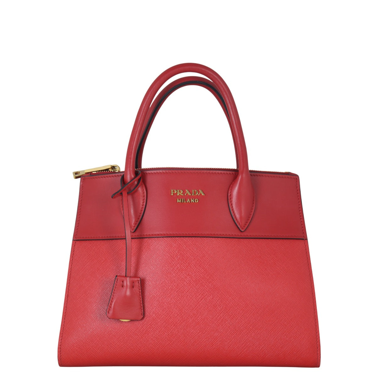 Prada Saffiano City Calf Esplanade Handbag Small Travel Bag