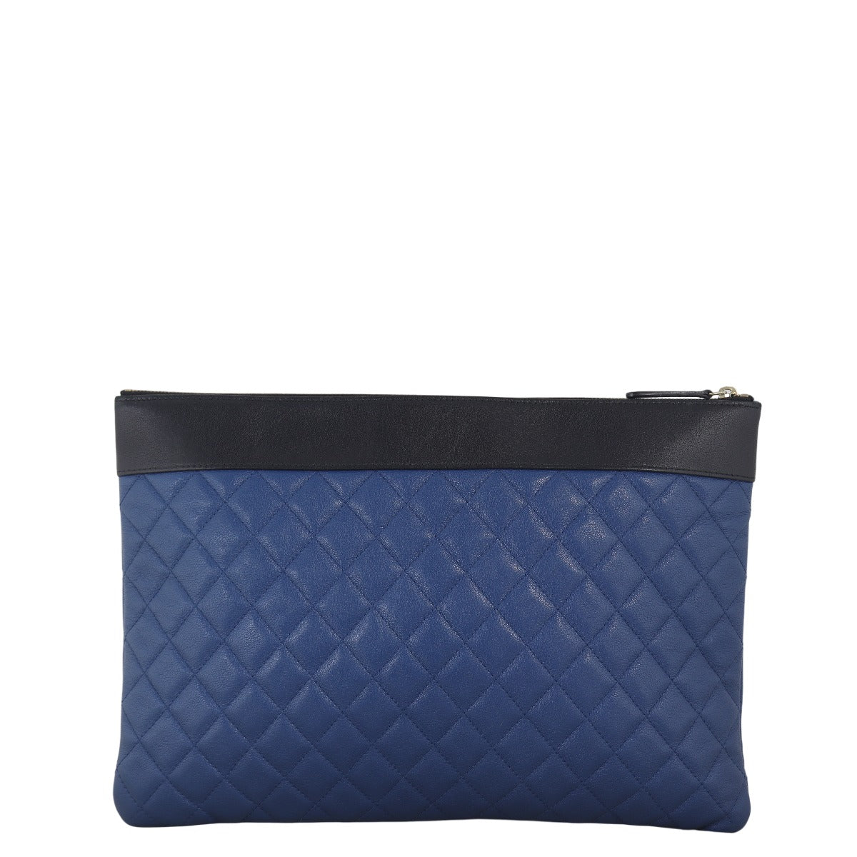 Chanel Mademoiselle O-Case Handbag Quilted Blue