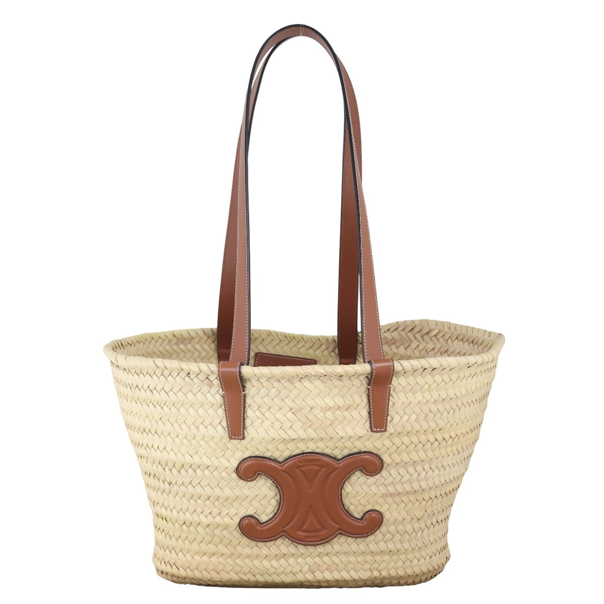 Celine Classic Panier Handbag Raffia Travel Bag