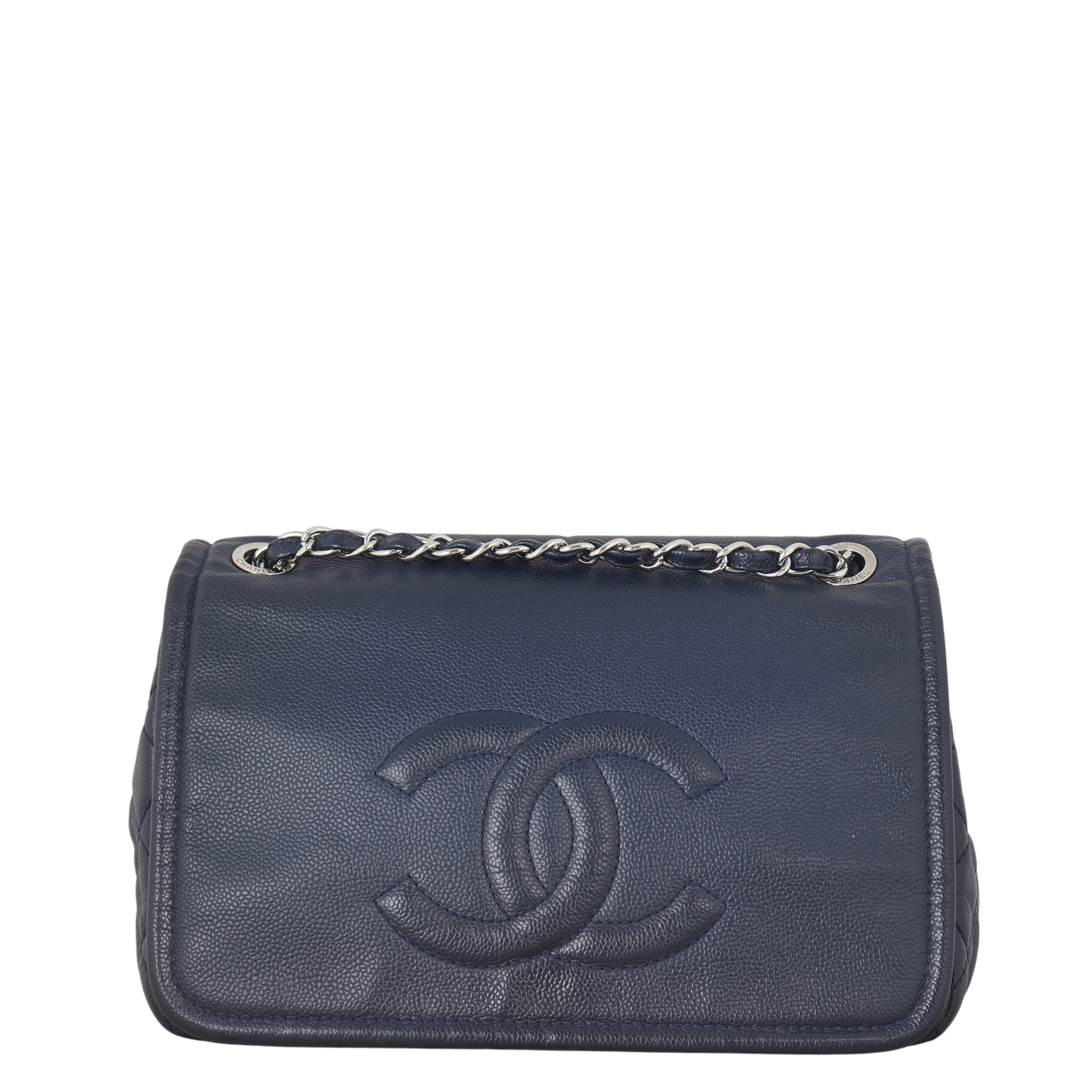 Chanel CC Timeless Bag Blue Flap Crossbody Bag