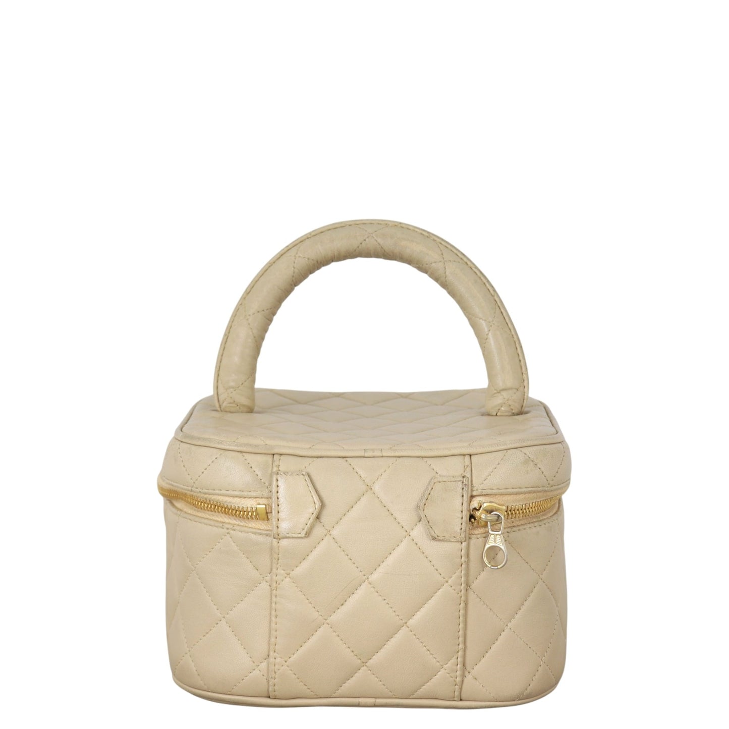Chanel Vanity Bag Quilted Pink Handbag