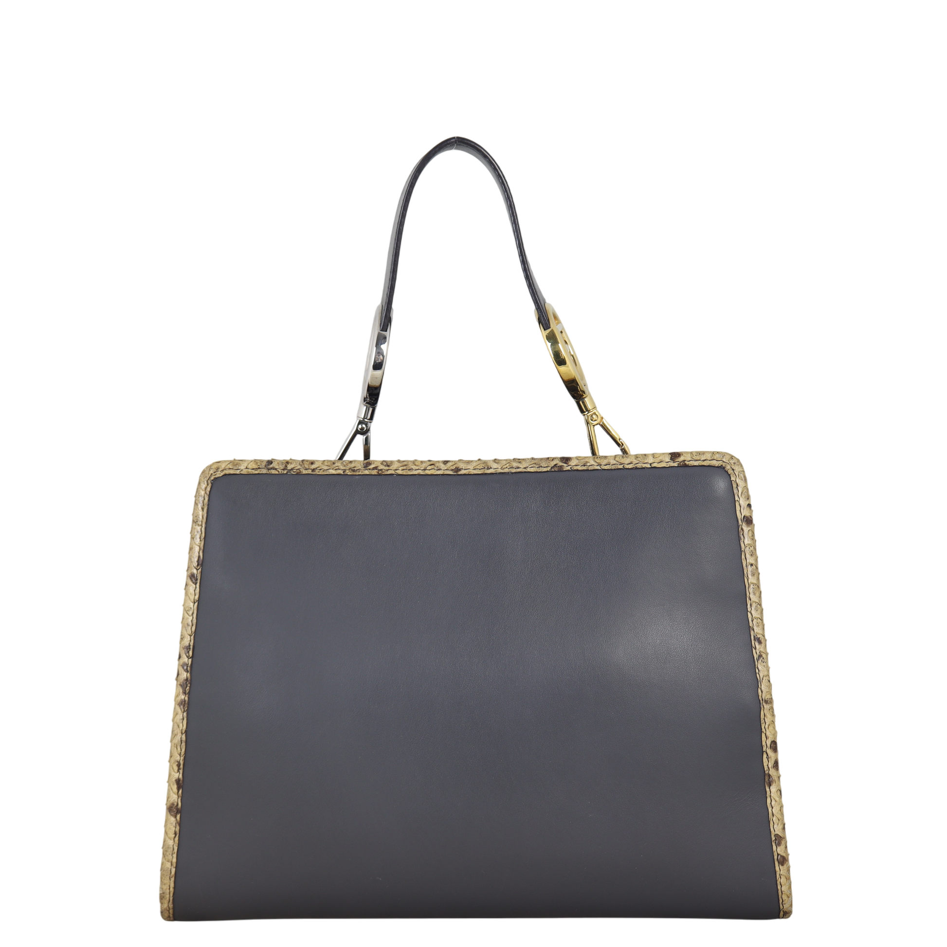 Fendi Runaway Tote Python Small Shoulder Bag