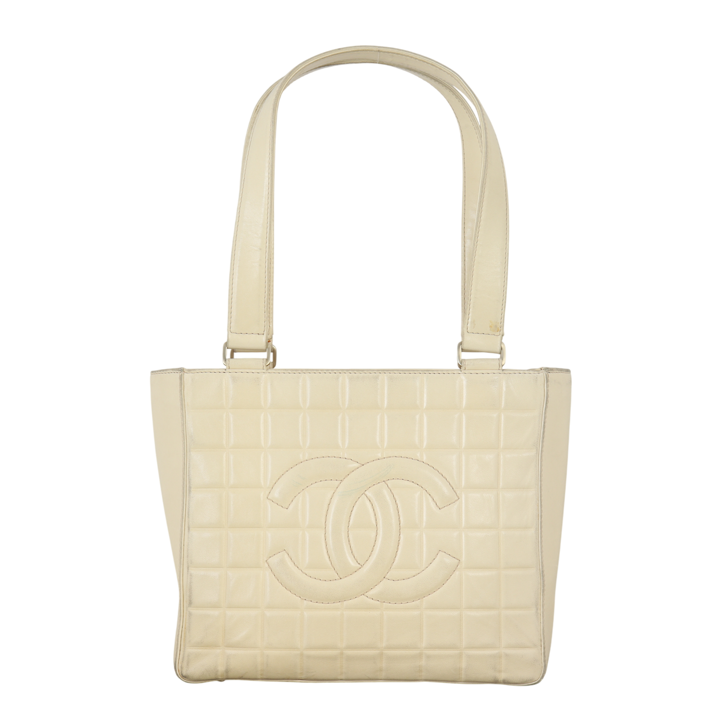 Chanel Chocolate Bar Tote Quilted Shoulder Bag