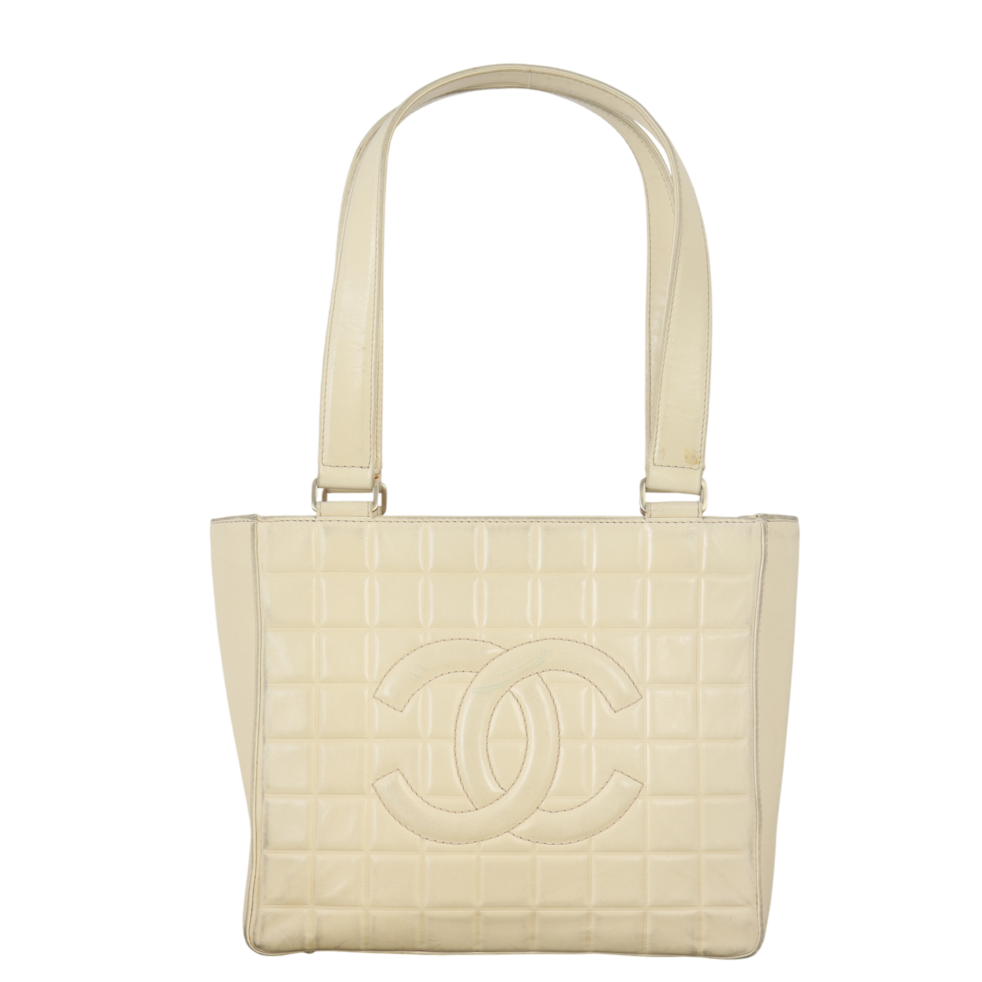 Chanel Chocolate Bar Tote Quilted Shoulder Bag