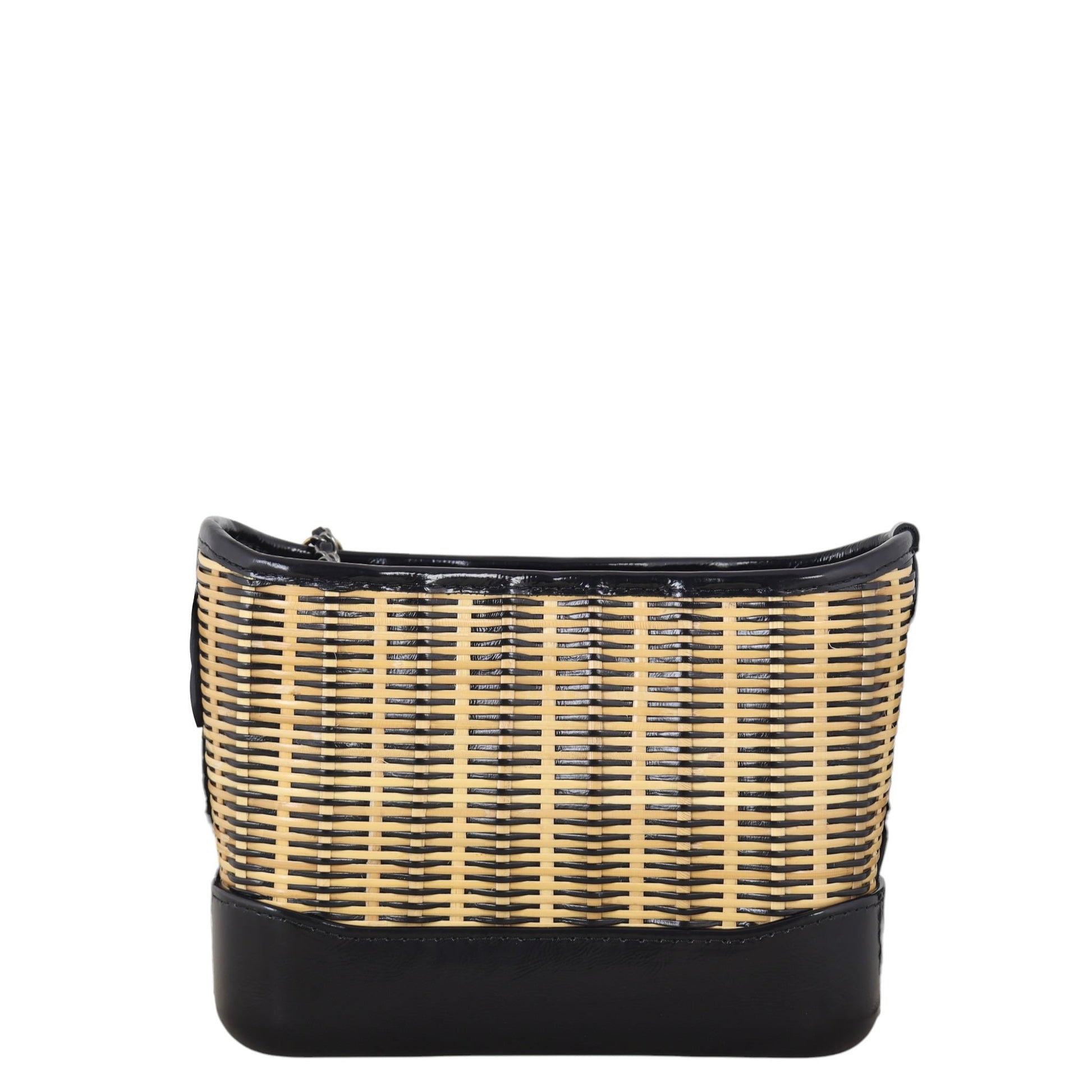 Chanel Gabrielle Hobo Rattan Black Crossbody Bag