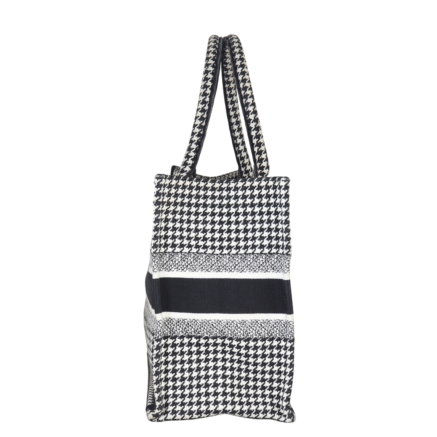 Dior Book Tote Houndstooth Handbag Medium Tote Bag