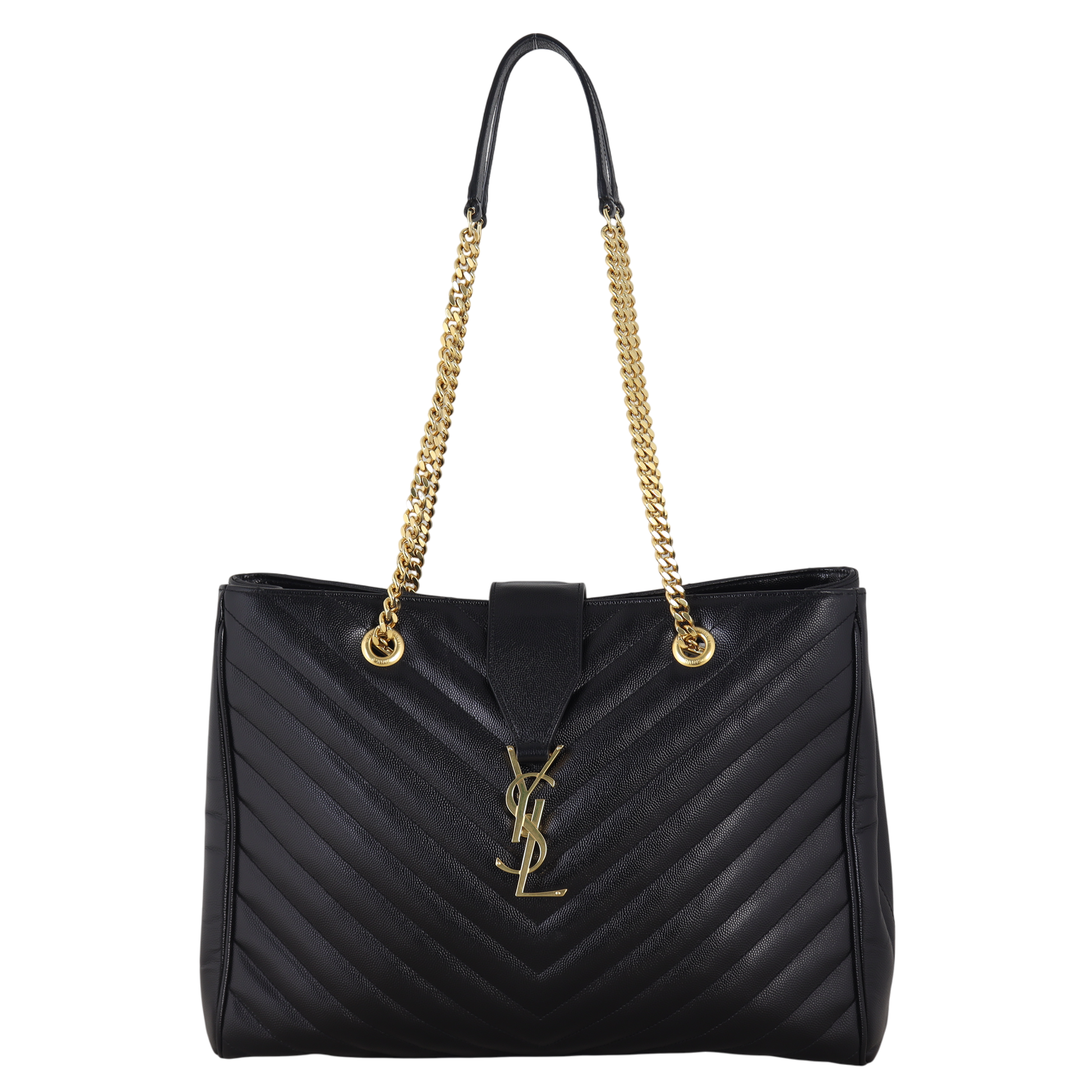 YSL Saint Laurent Saint Laurent Chevron Shopping Tote Tote Bag