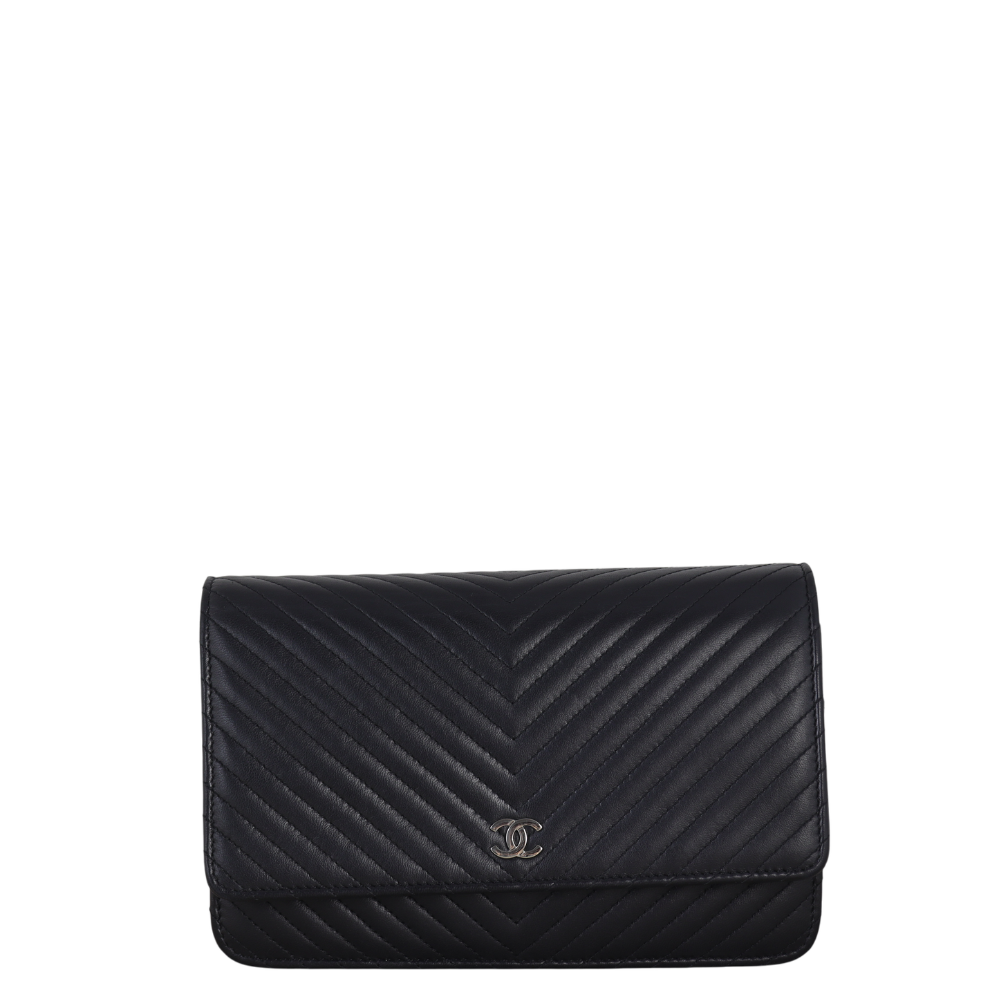 Chanel Classic Wallet on Chevron Handbag Chain Crossbody Bag Chevron 01122025
