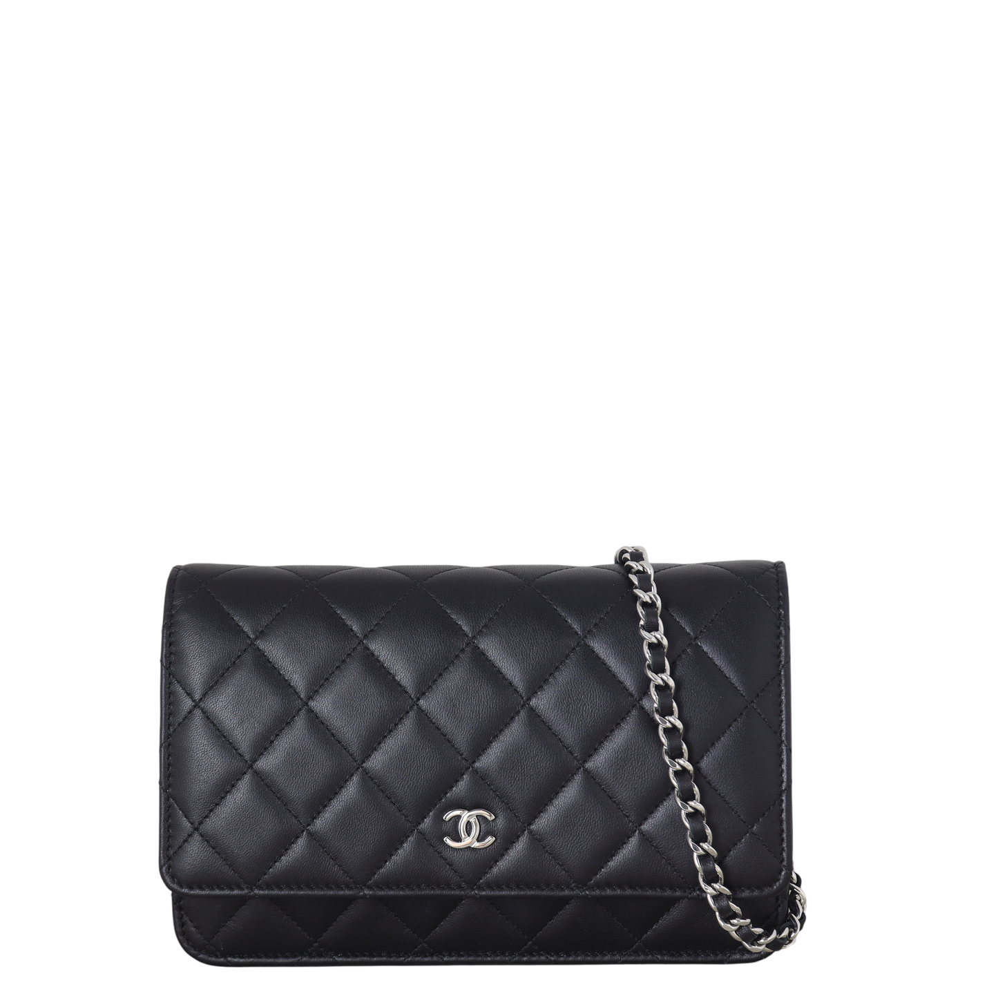 Chanel Classic Wallet on Chain Handbag Quilted Black Crossbody Bag Chain 02122025