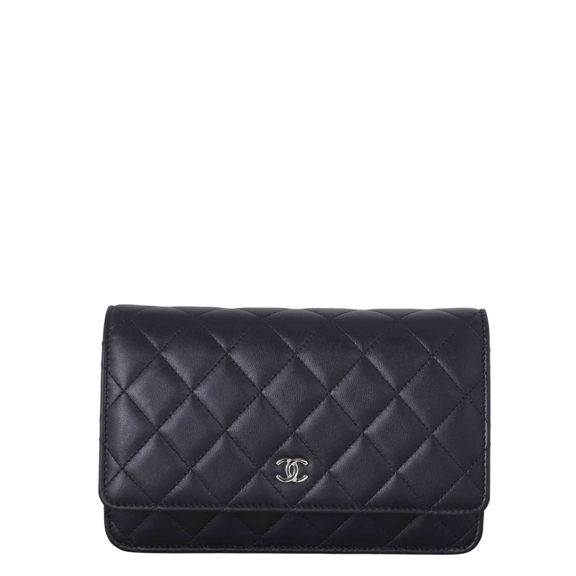 Chanel Classic Wallet on Chain Handbag Quilted Black Crossbody Bag Chain 02122025