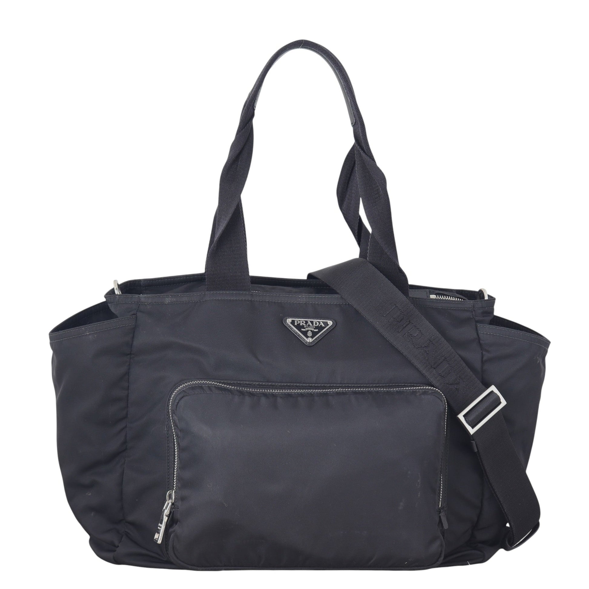 Prada Tote Bag Tessuto Bag 2 Nylon Black Baby Shoulder Bag