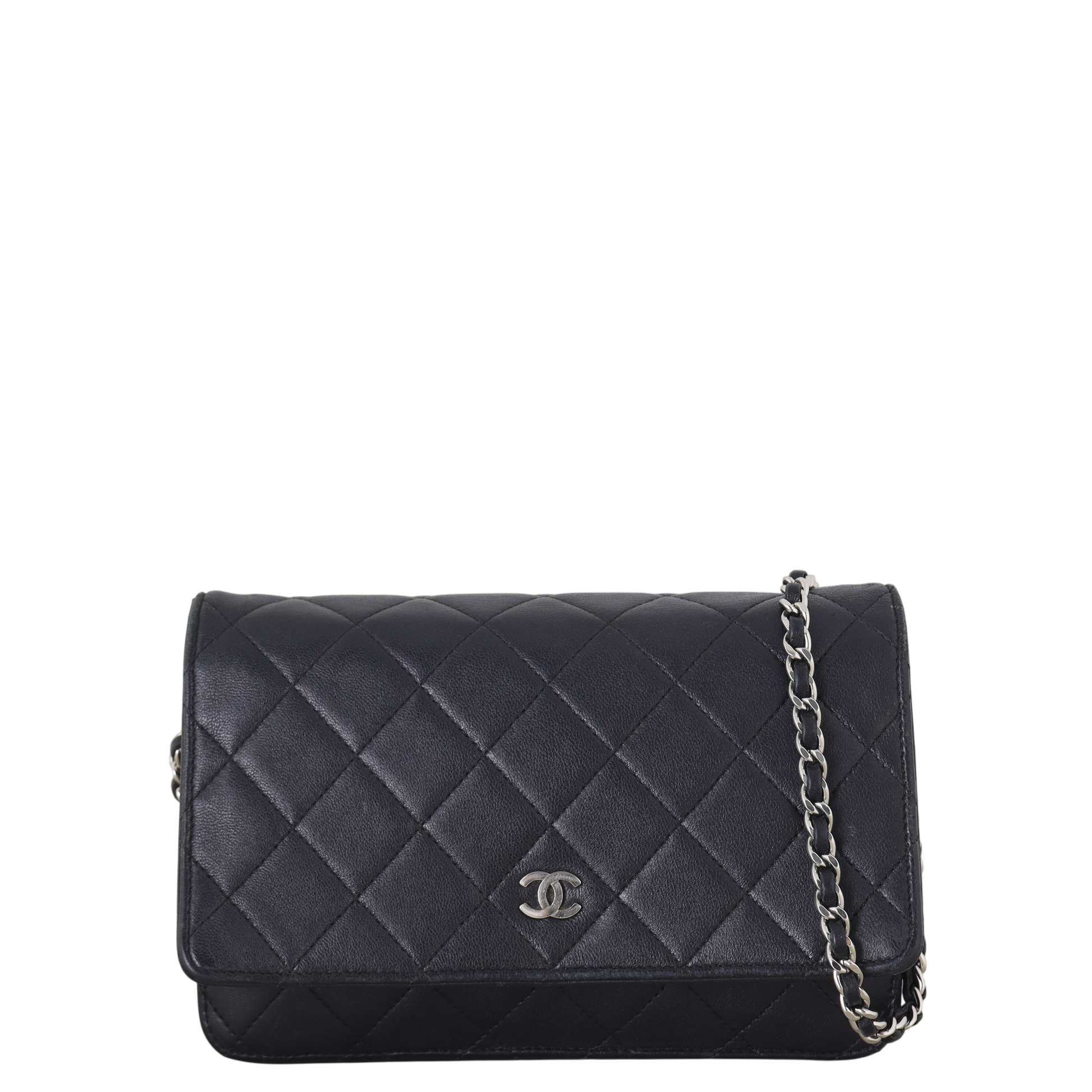 Chanel Classic Wallet on Chain Handbag Quilted Black Crossbody Bag Chain 03122025