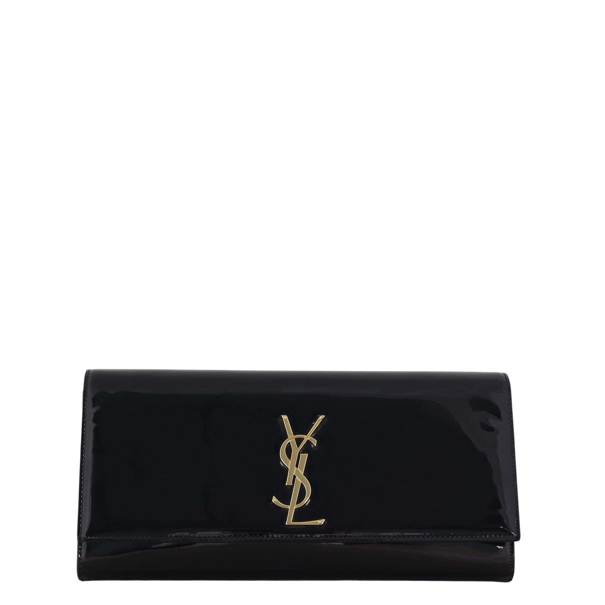 YSL Saint Laurent Kate Clutch Patent Monogram Clutch Bag