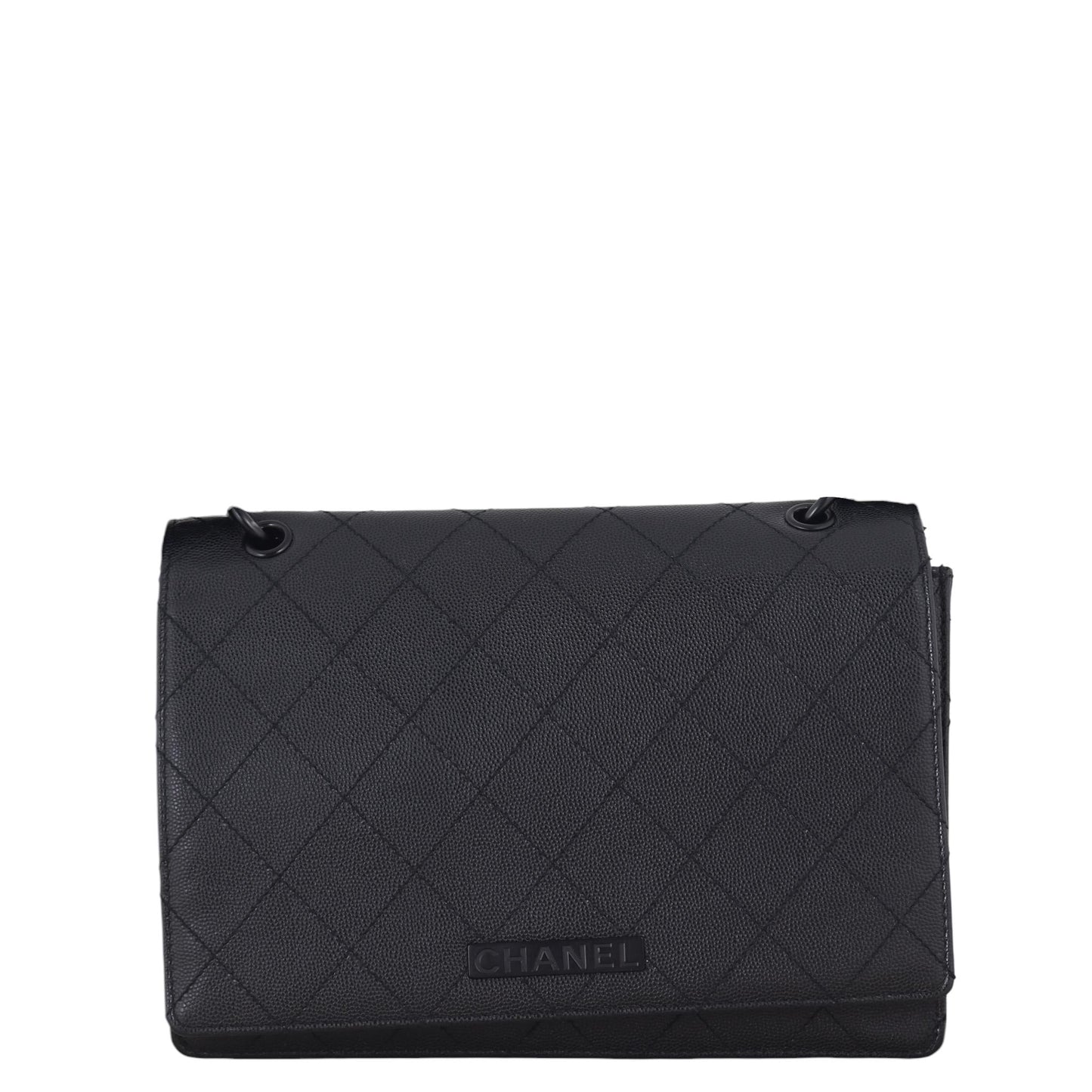Chanel Stitch It Bag Black Flap Shoulder Bag