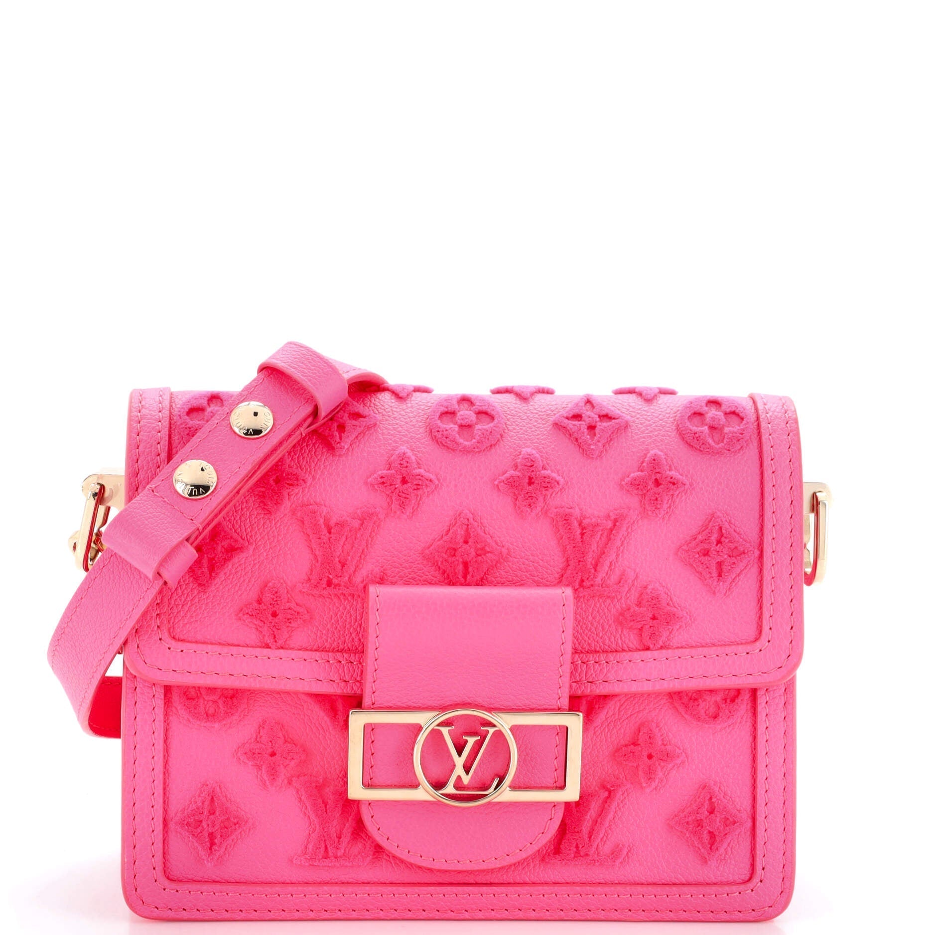 Louis Vuitton Dauphine Shoulder Bag Tuffetage Leather Monogram
