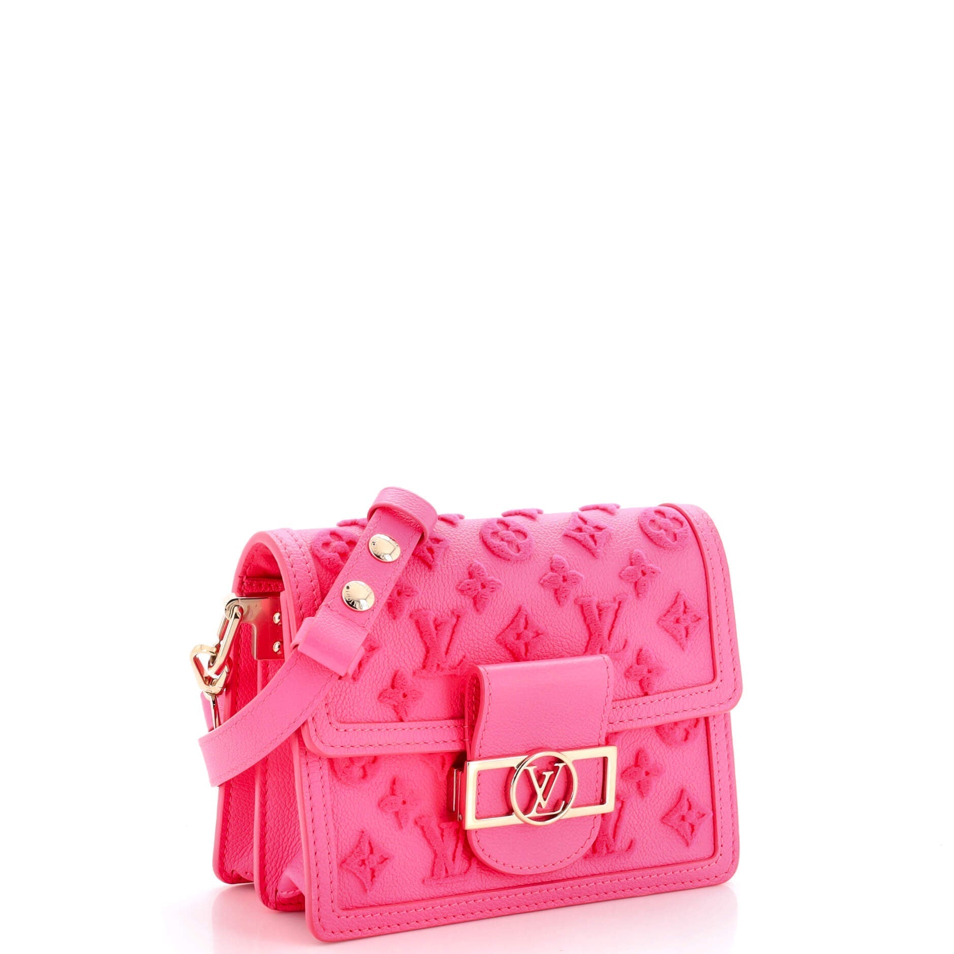 Louis Vuitton Dauphine Shoulder Bag Tuffetage Leather Monogram
