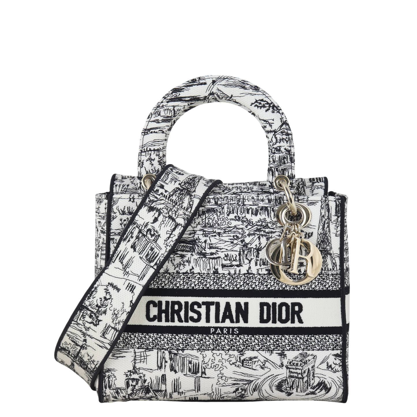 Dior Crossbody Bag Lady D-Lite Canvas Mini Small Shoulder Bag