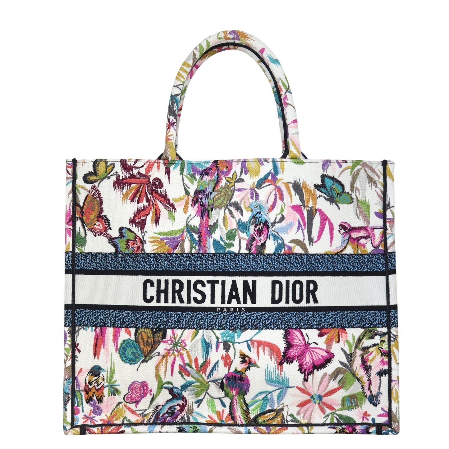 Dior Book Tote Butterflies Handbag Large Tote Bag