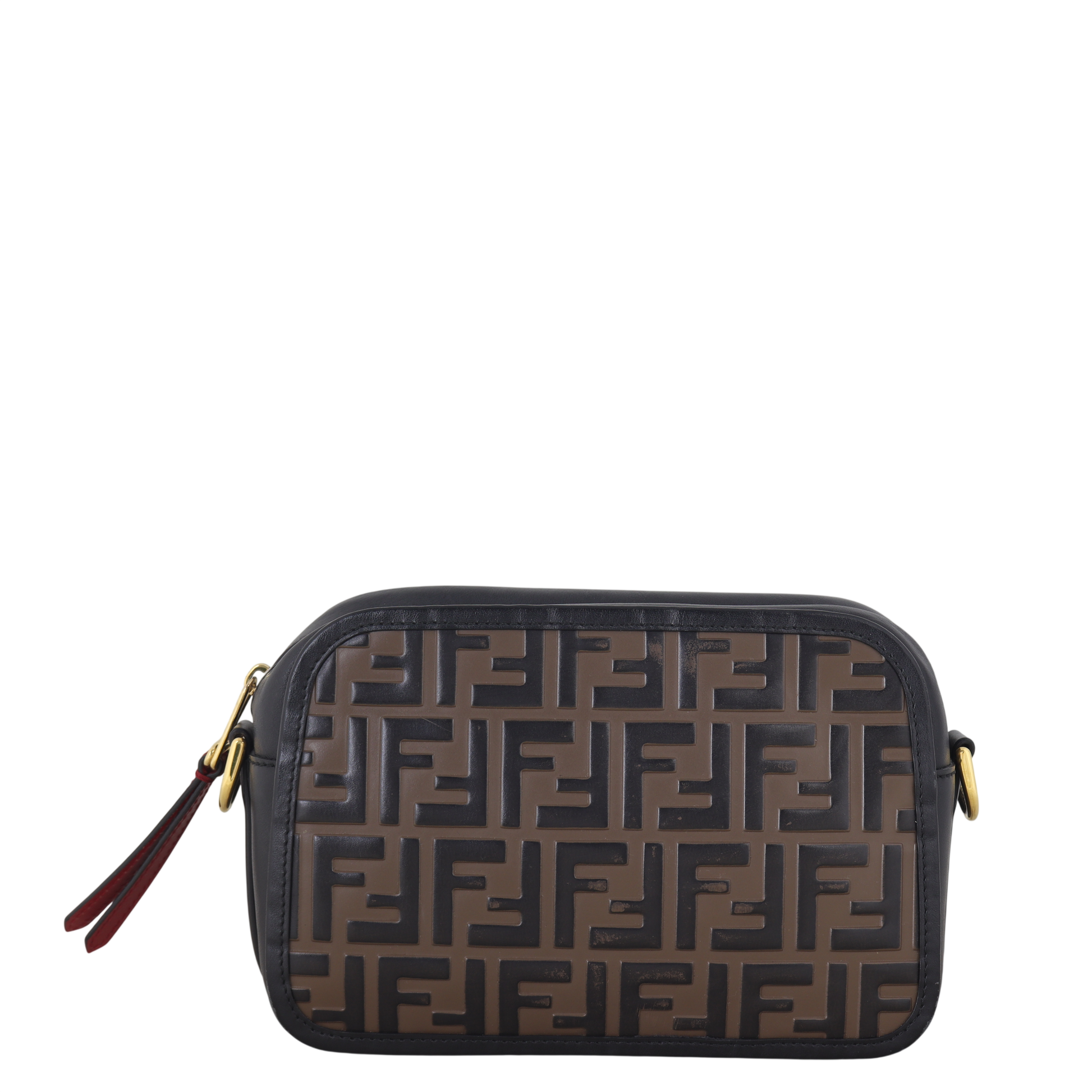 Fendi Ff Embossed Camera Bag Crossbody Bag