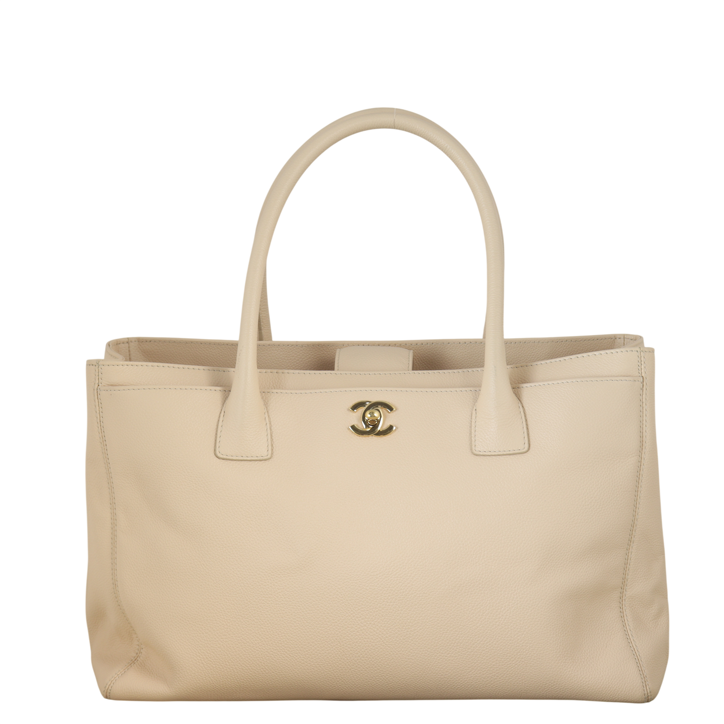 Chanel Executive Cerf Tote Shoulder Bag