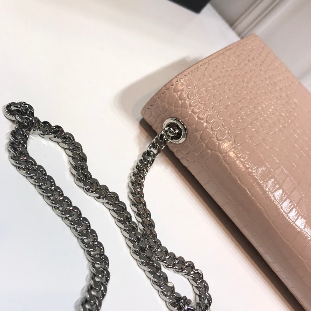 YSL Saint Laurent YSL Top Quality Kate Metop Qualityum Bag Beige Chain Travel Bag