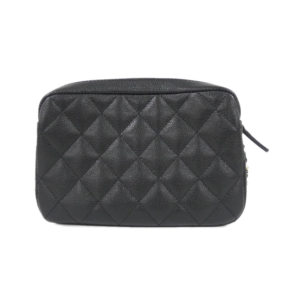Chanel Timeless Classic Line Caviar Skin Chain Clutch