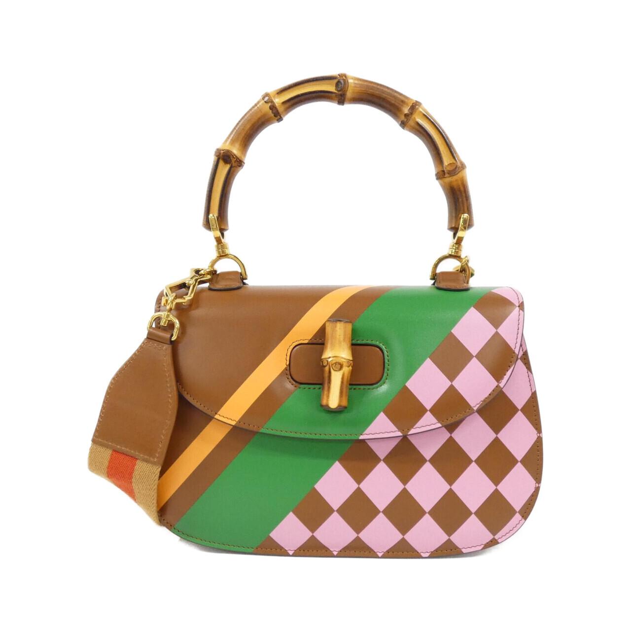 Gucci Bamboo Bag Leather Travel Bag