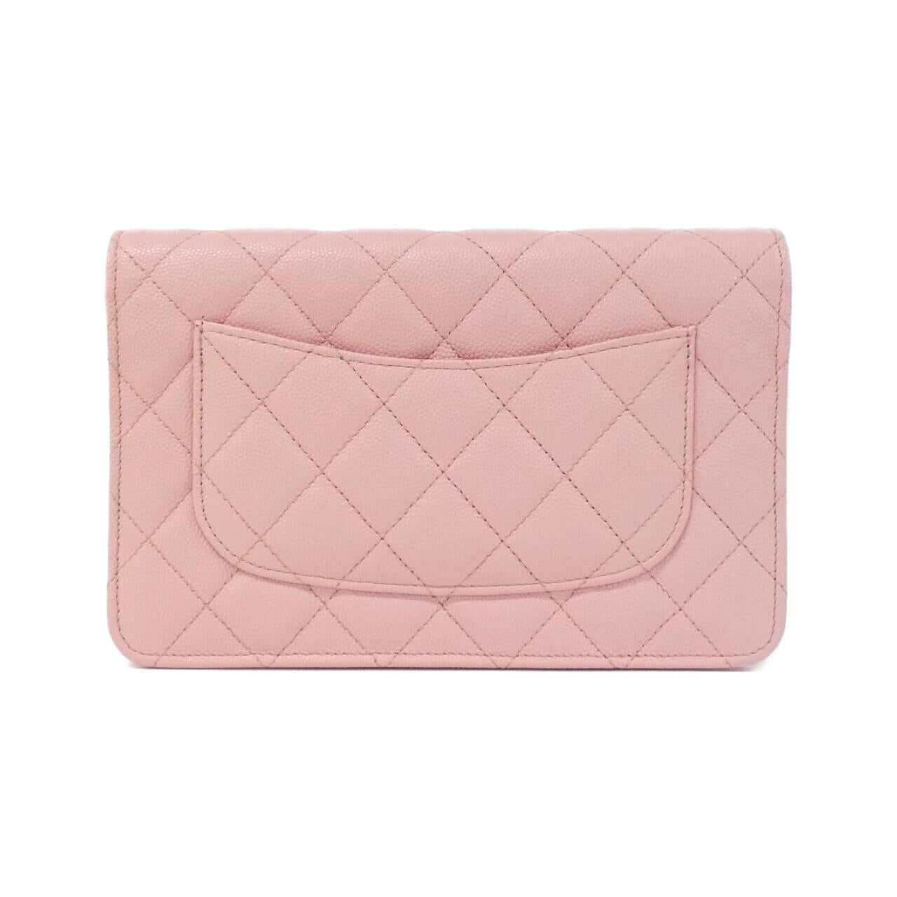 Chanel Timeless Classic Caviar Skin Chain Wallet