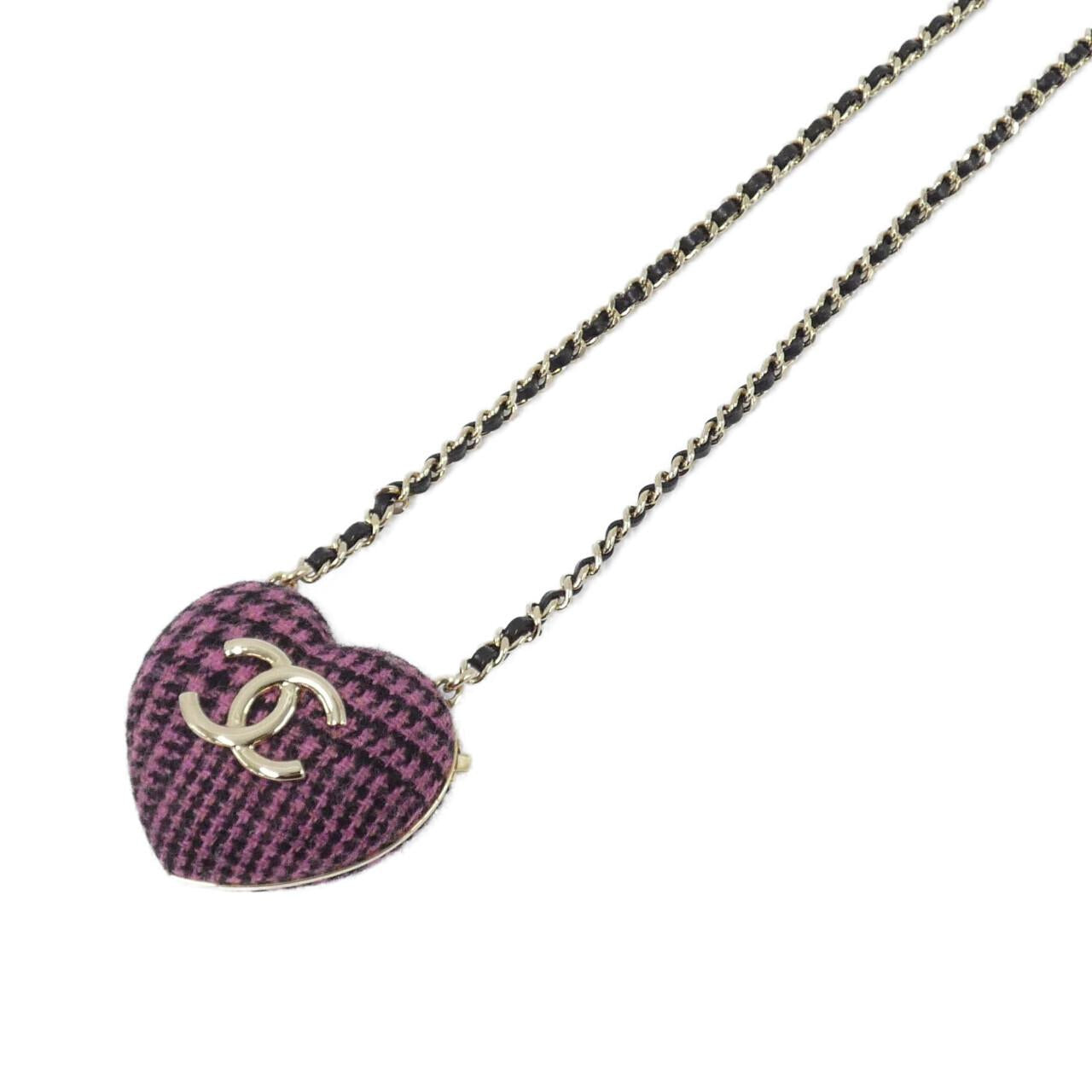 Chanel Tweed Lamb Necklace