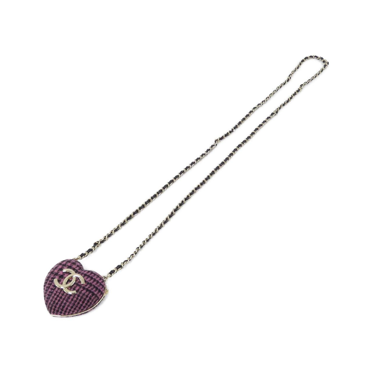 Chanel AB9485 Tweed Lamb Necklace