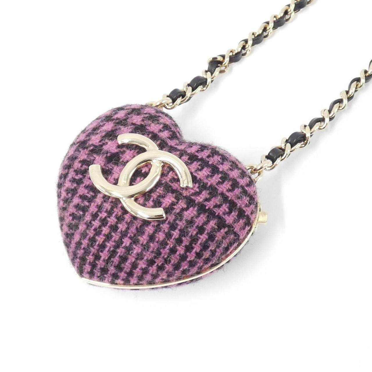 Chanel Tweed Lamb Necklace