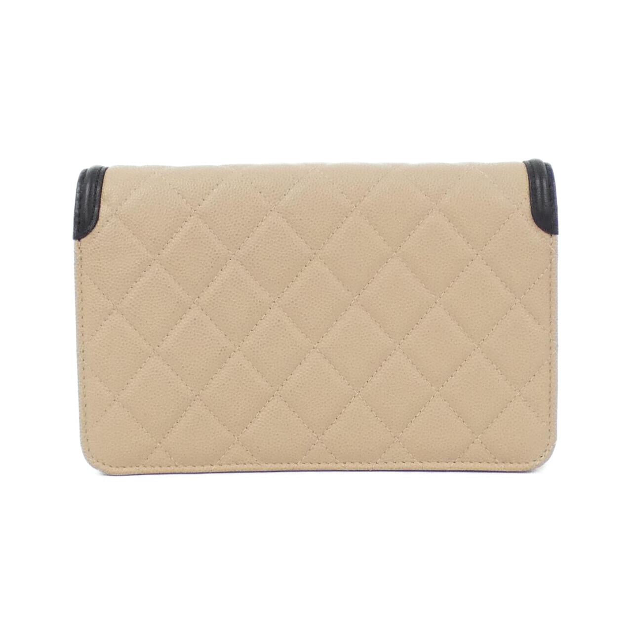 Chanel Chain Wallet Caviar Skin Wallet