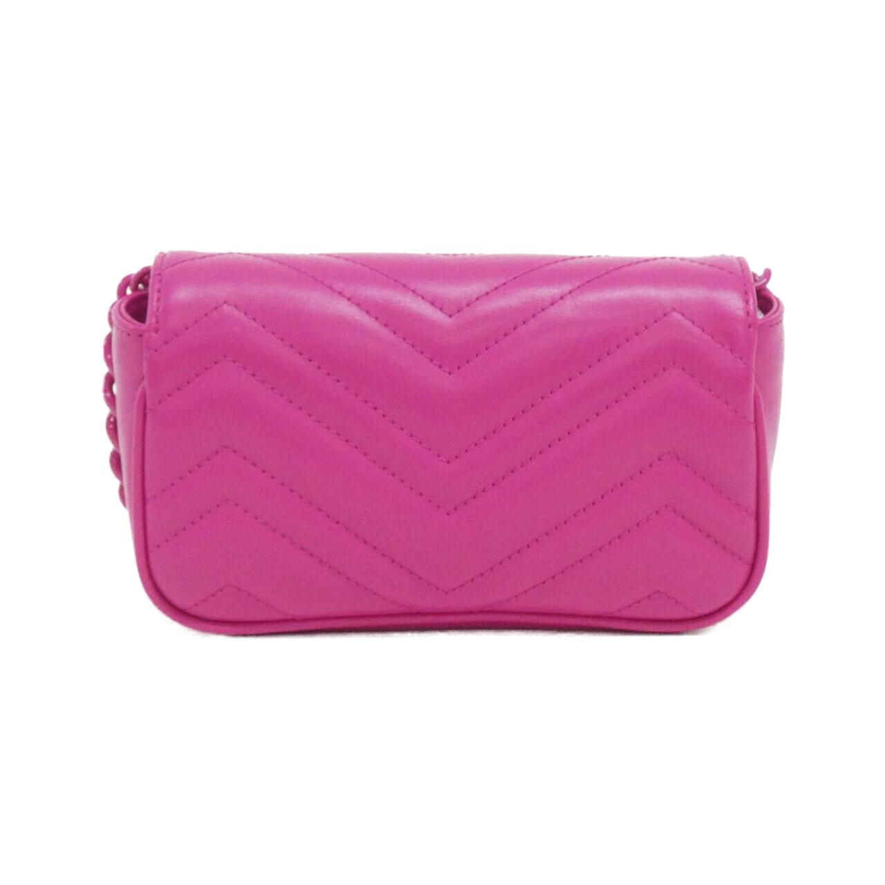 Gucci Marmont Quilting Chevron Waist Bag Leather Travel Bag
