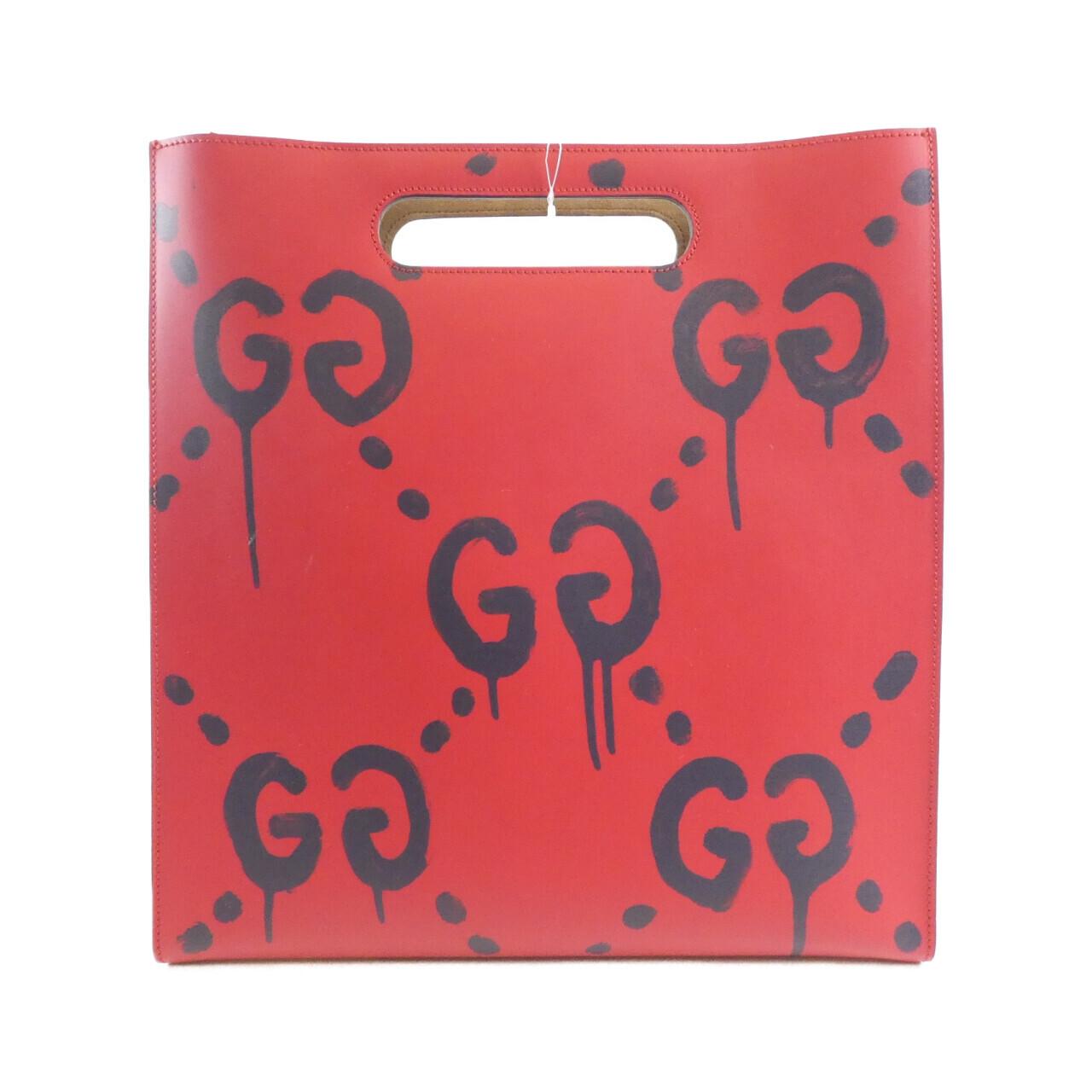 Gucci Ghost Print Bag Leather Travel Bag