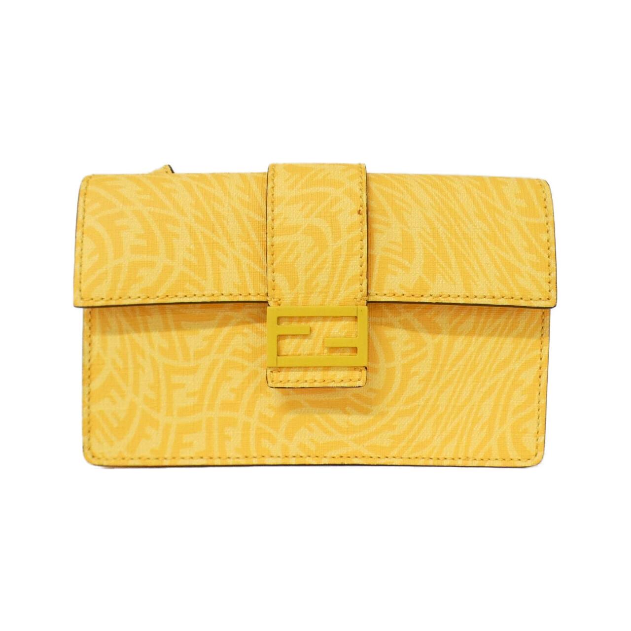 Fendi Baguette Coated Shoulder Bag Canvas